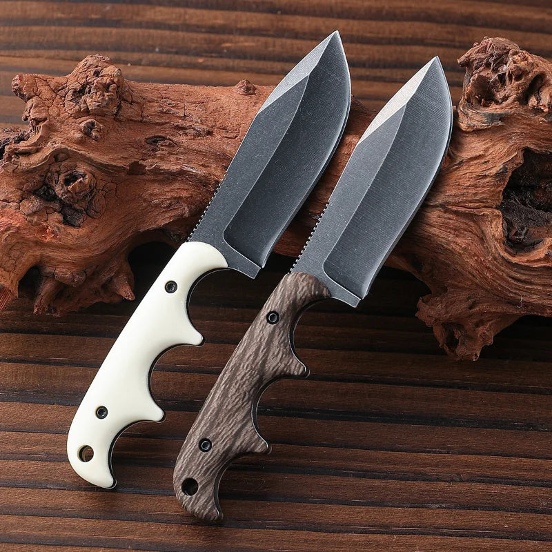 Outdoor Utility Knife – Straight Blade EDC for Camping, Fishing & Survival