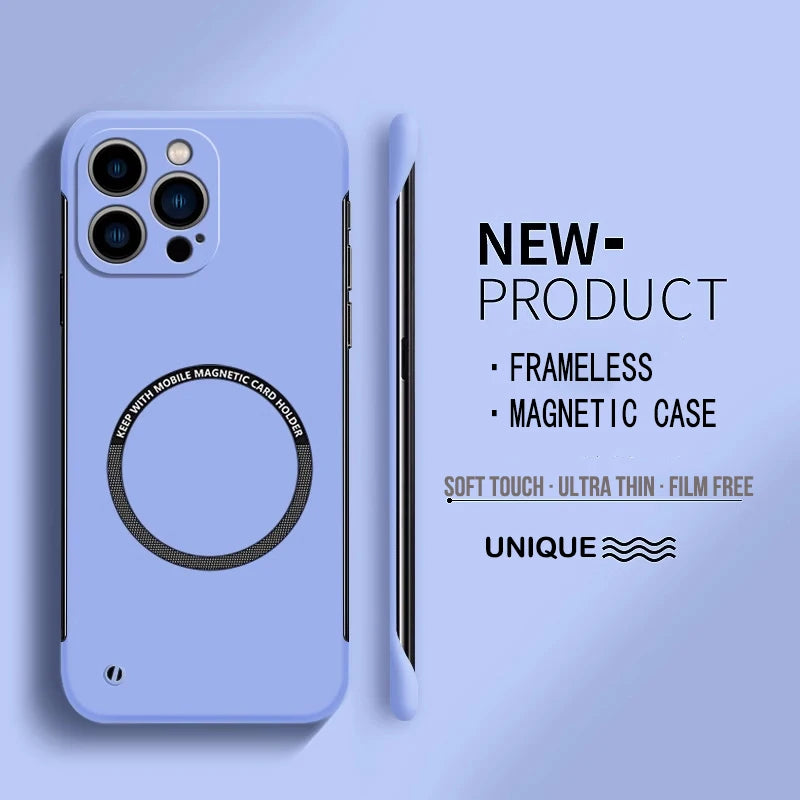 Ultra-Thin Matte Magnetic iPhone Case – Fits iPhone 14 to 17