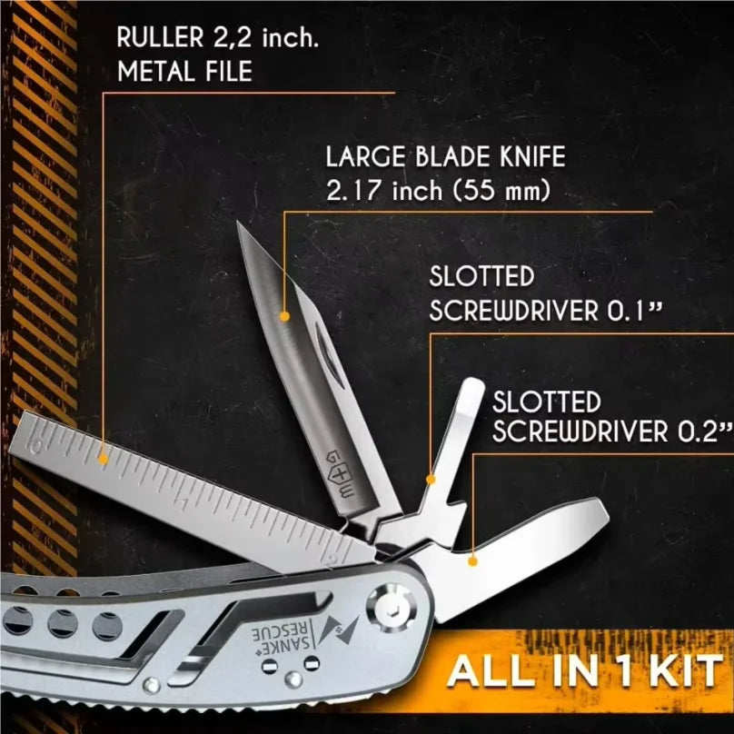 24-in-1 Professional Multitool Pliers – Survival & Hunting Gift for Men