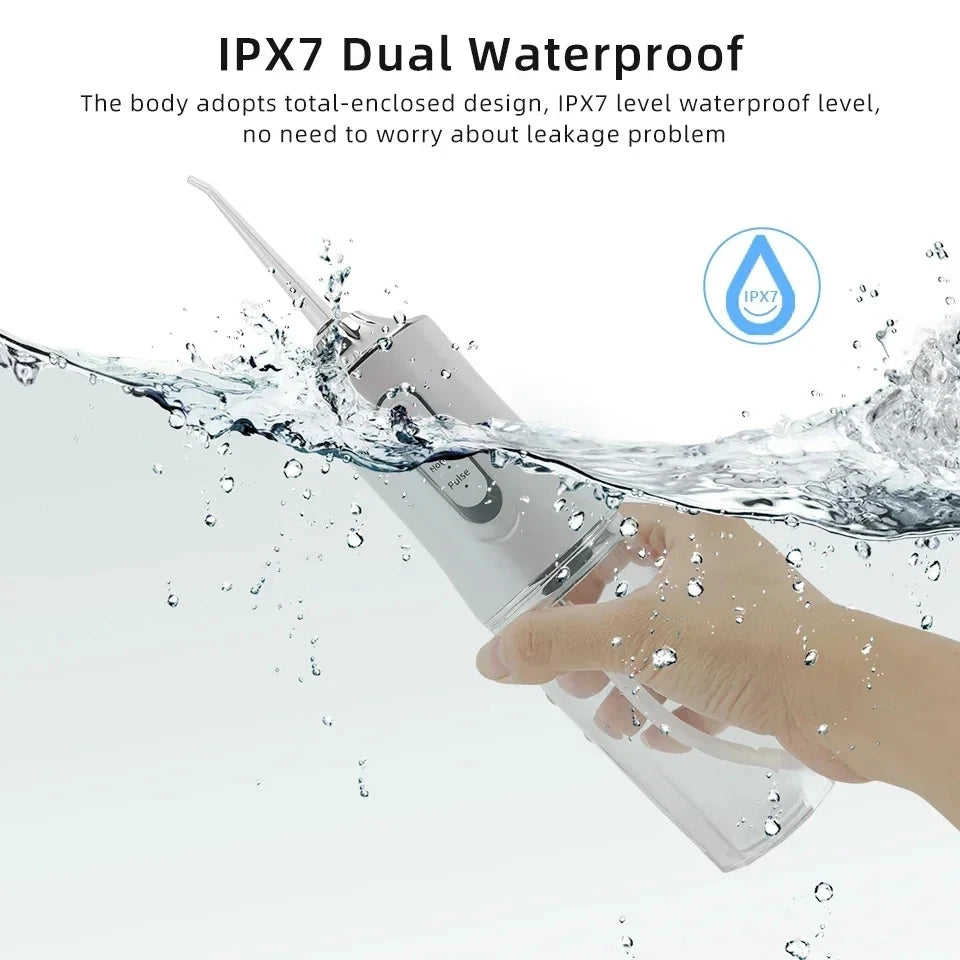 Portable Rechargeable Water Flosser with 3 Modes