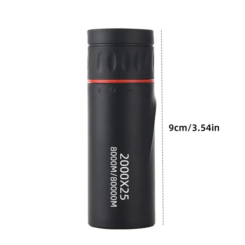 8x Portable Monocular Telescope with Phone Holder