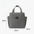 Double-Pocket Insulated Lunch Bag with Shoulder Carry
