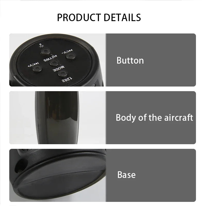 Portable Bluetooth Speaker with LED Lights – Powerful Wireless Sound