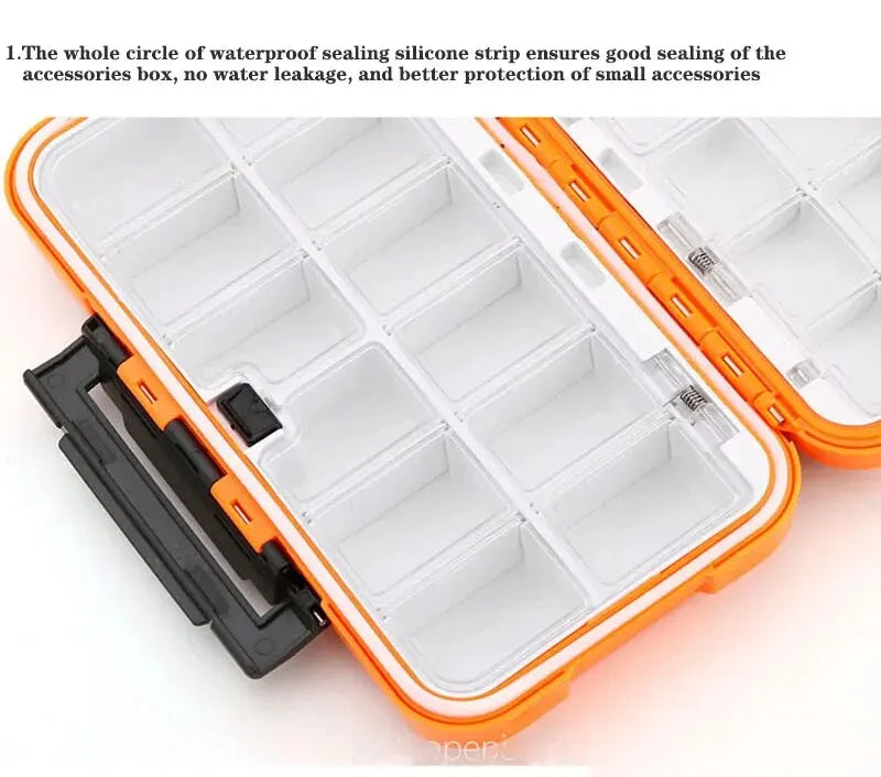 Waterproof Fishing Tackle Box for Hooks & Lures
