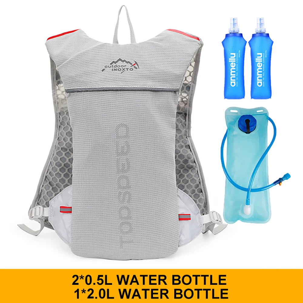 5L Ultralight Running Hydration Vest with Water-Bag Options