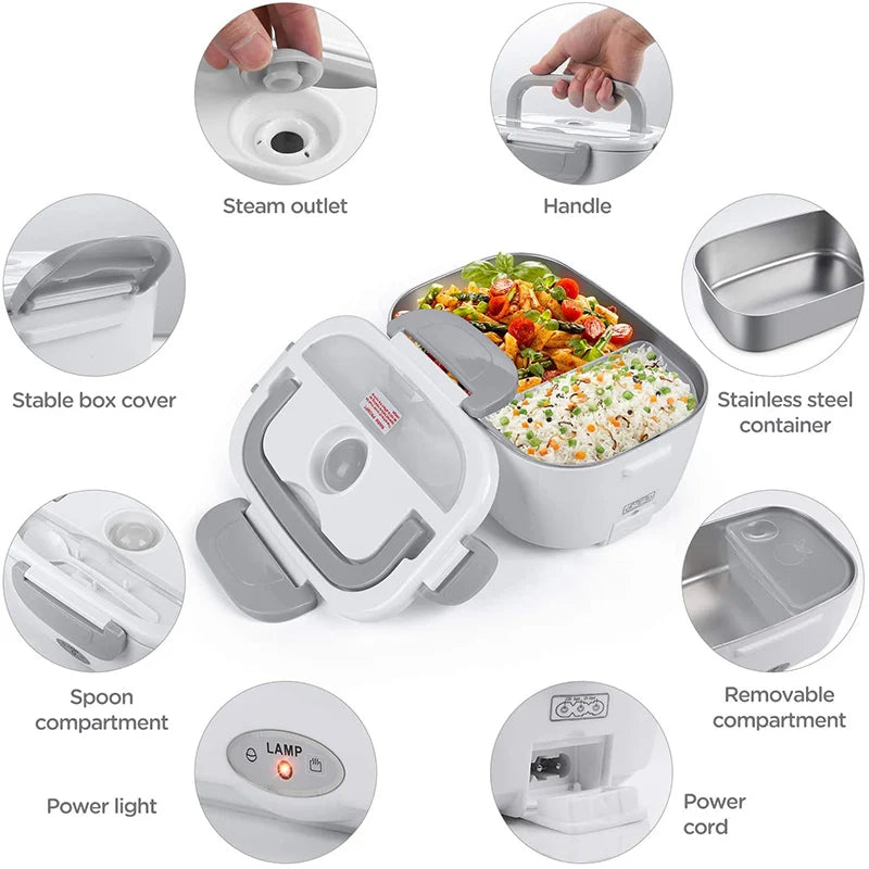 1.5L Electric Heated Lunch Box – Office & Car Options