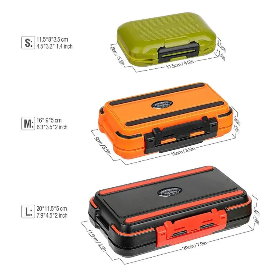 Waterproof Fishing Tackle Box for Hooks & Lures