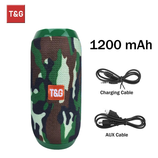 Waterproof Outdoor Bluetooth Speaker – TF Card & FM Radio Included