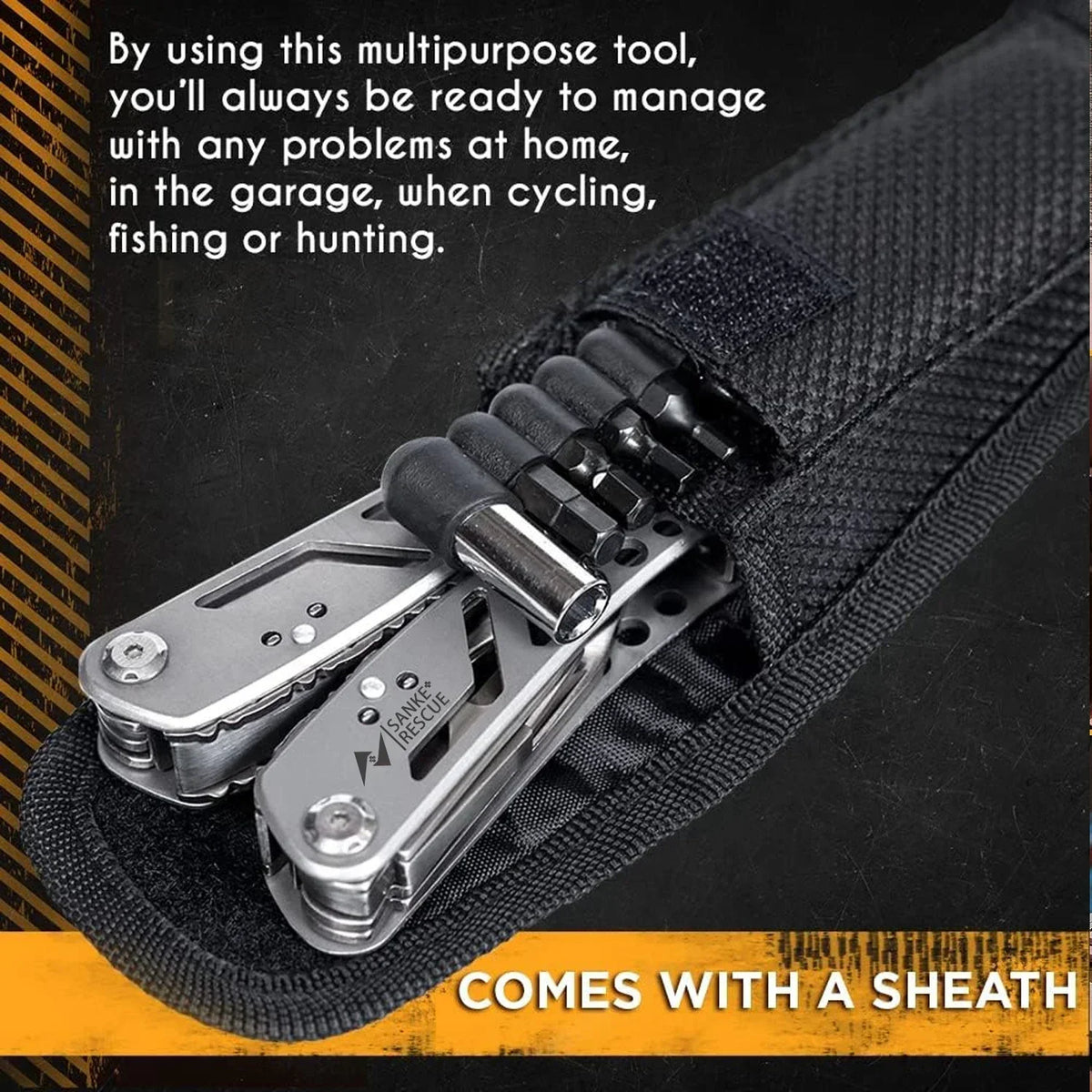 24-in-1 Professional Multitool Pliers – Survival & Hunting Gift for Men