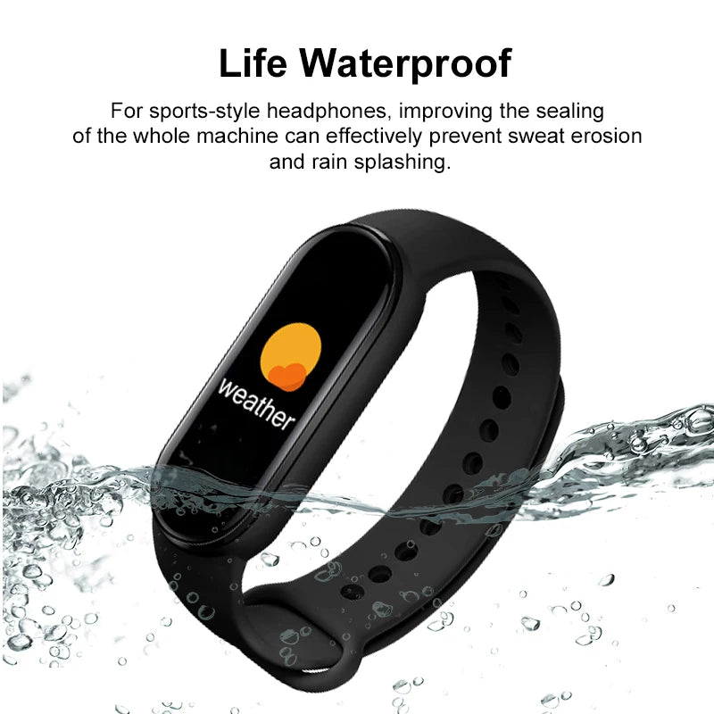 M6 Smart Fitness Bracelet – Heart Rate, Blood Pressure & Activity Tracker