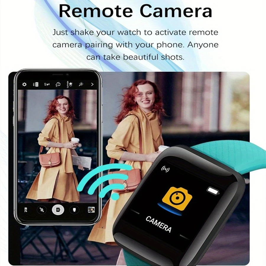 Bluetooth Smartwatch with Fitness Tracking & Music Control