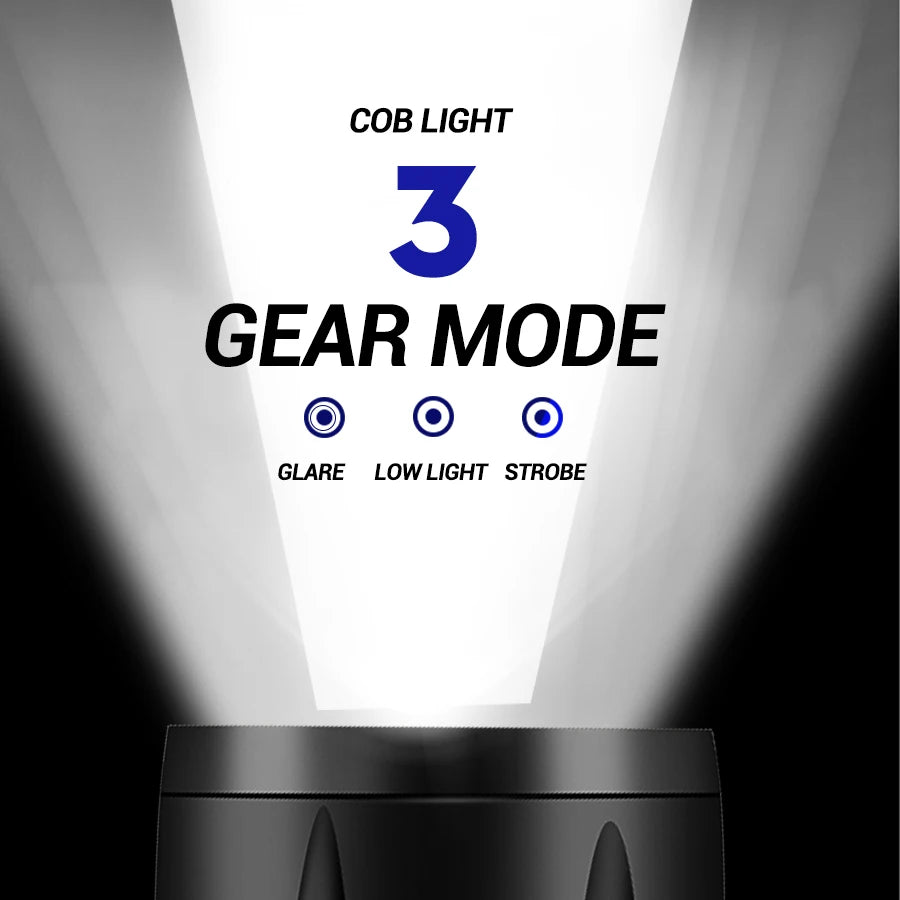 Tactical Zoom Flashlight | 2000LM USB Rechargeable Portable Emergency Light