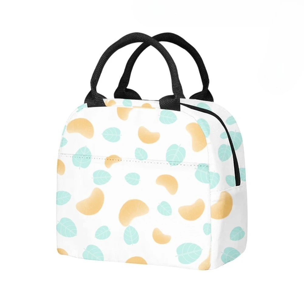 Fruits Juicy Sustainable Insulated Lunch Bag Side Pocket Waterproof Reusable Office Easy Clean Design for Work School Picnics