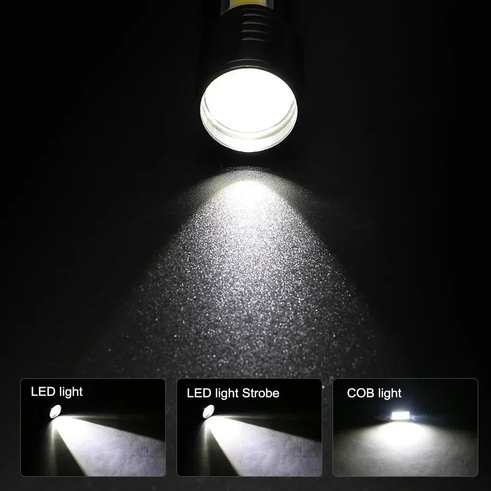 Super Bright Waterproof Tactical Flashlight – Rechargeable LED Torch