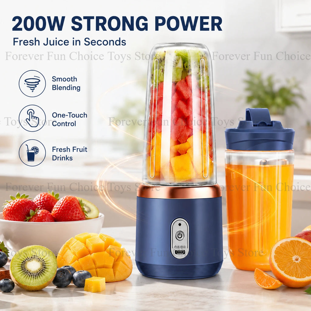 Portable Rechargeable Electric Juicer Cup