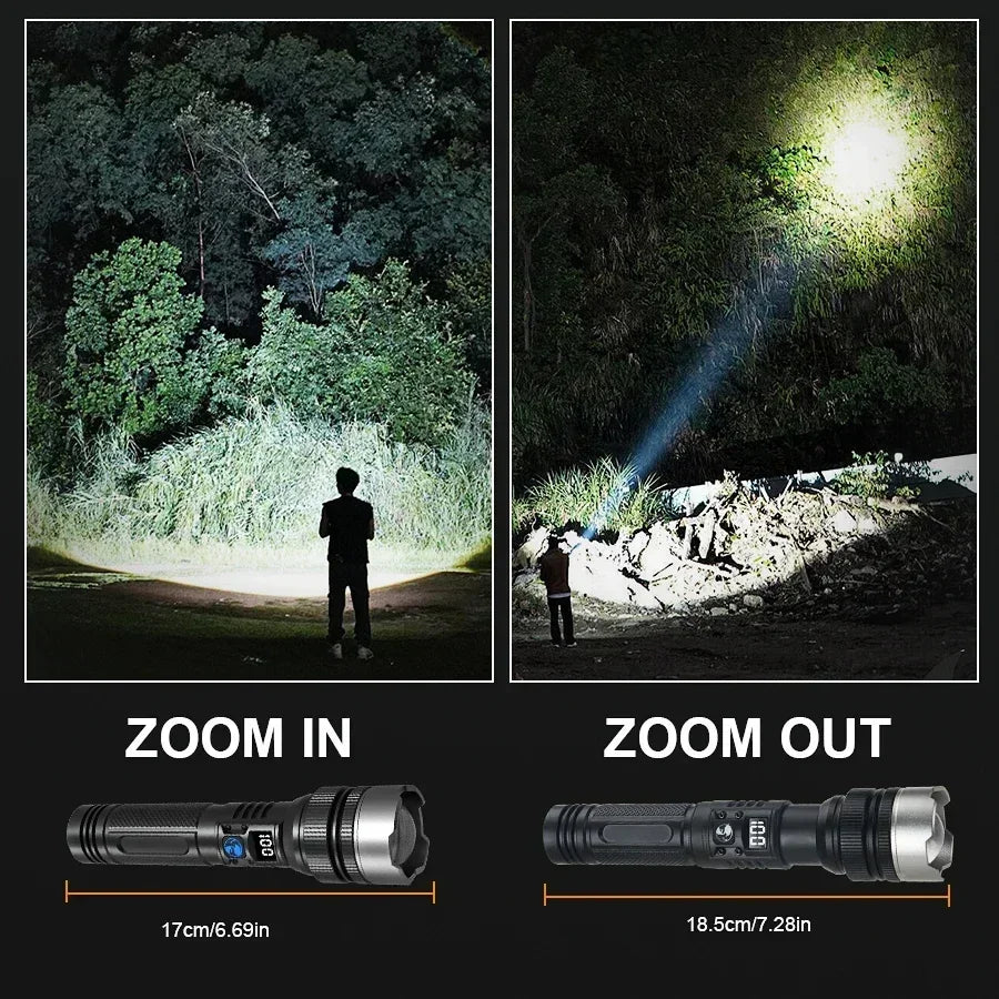Super Bright Waterproof Tactical Flashlight – Rechargeable LED Torch